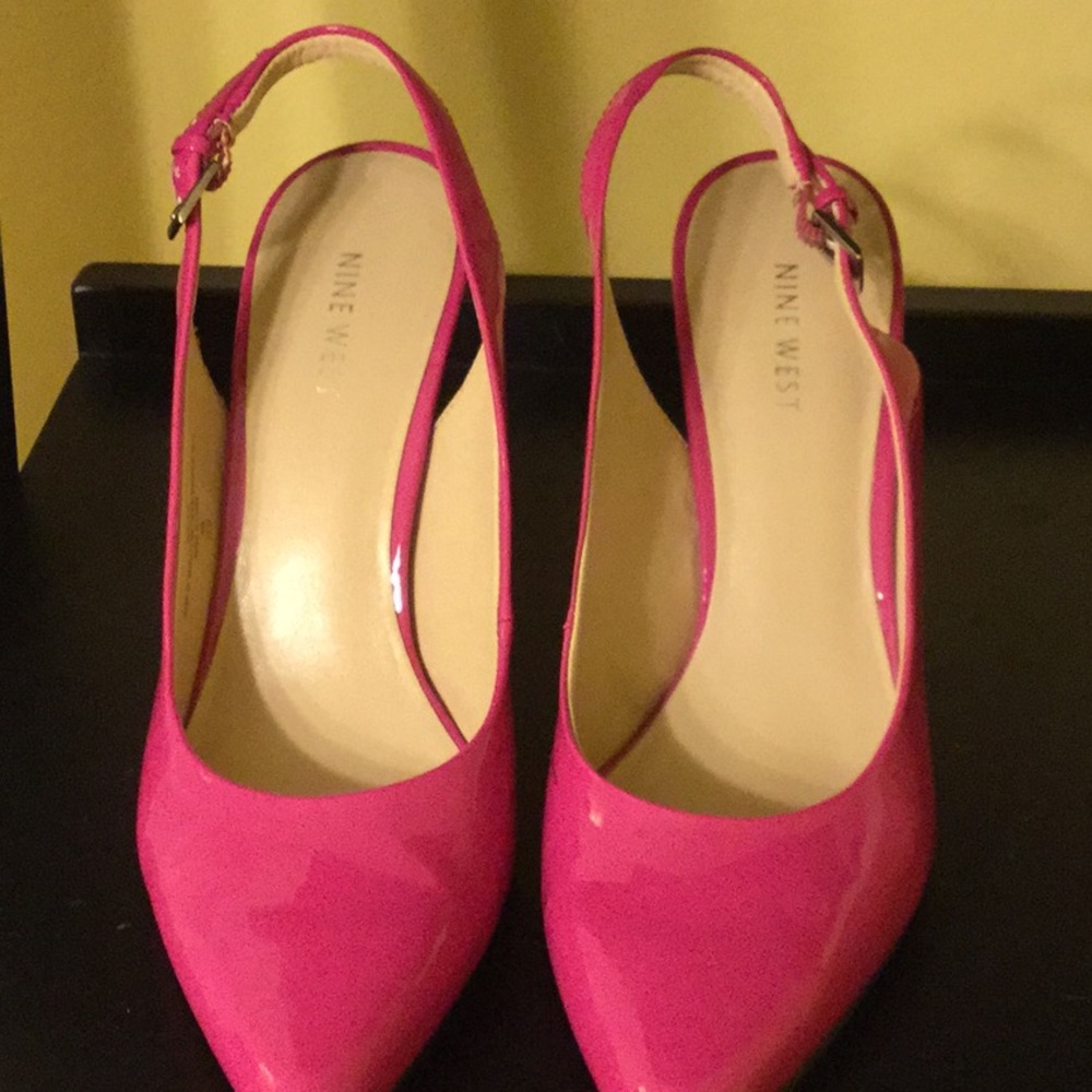 Nine West sling back heels
